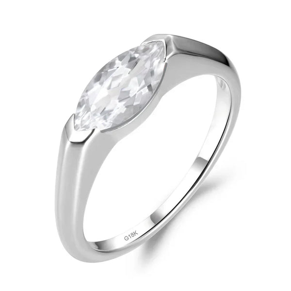 Hailey Playa Slim Band | White Gold