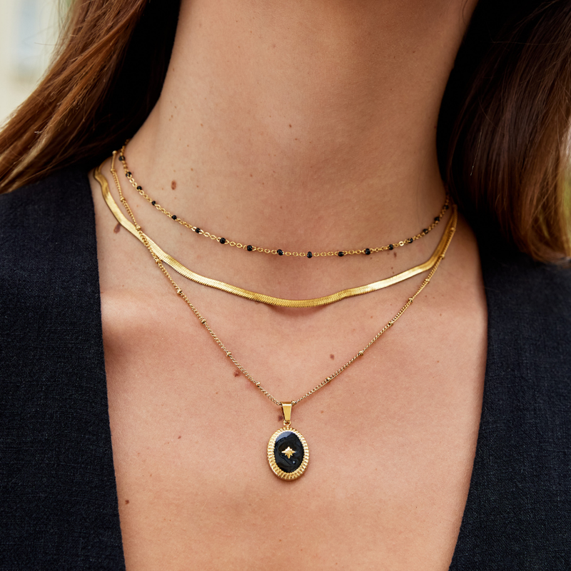 Annie - Gold Snake Chain Necklace