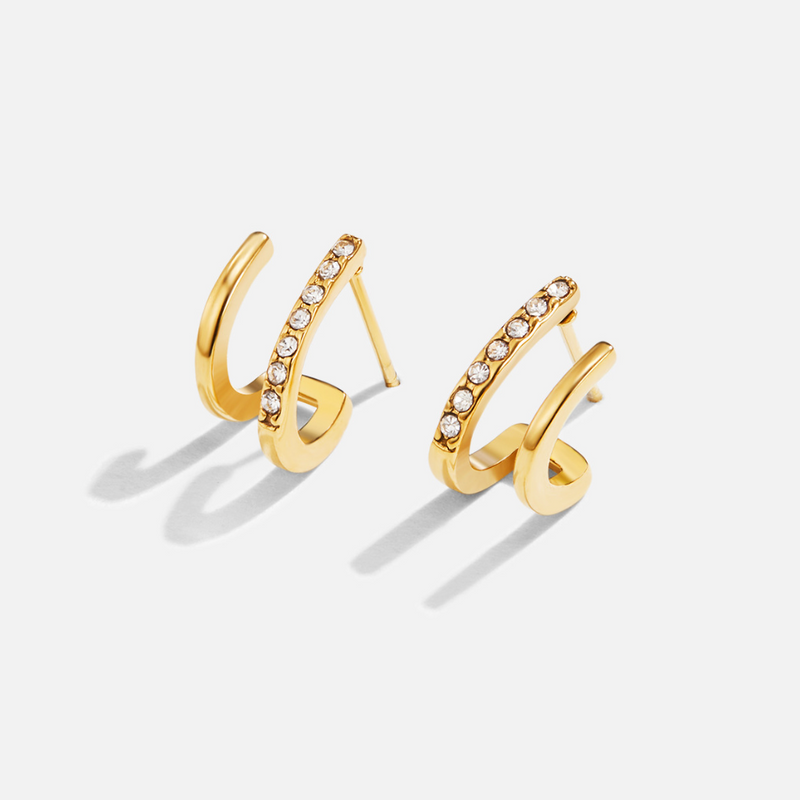Caroline - Crystal Claw Earrings