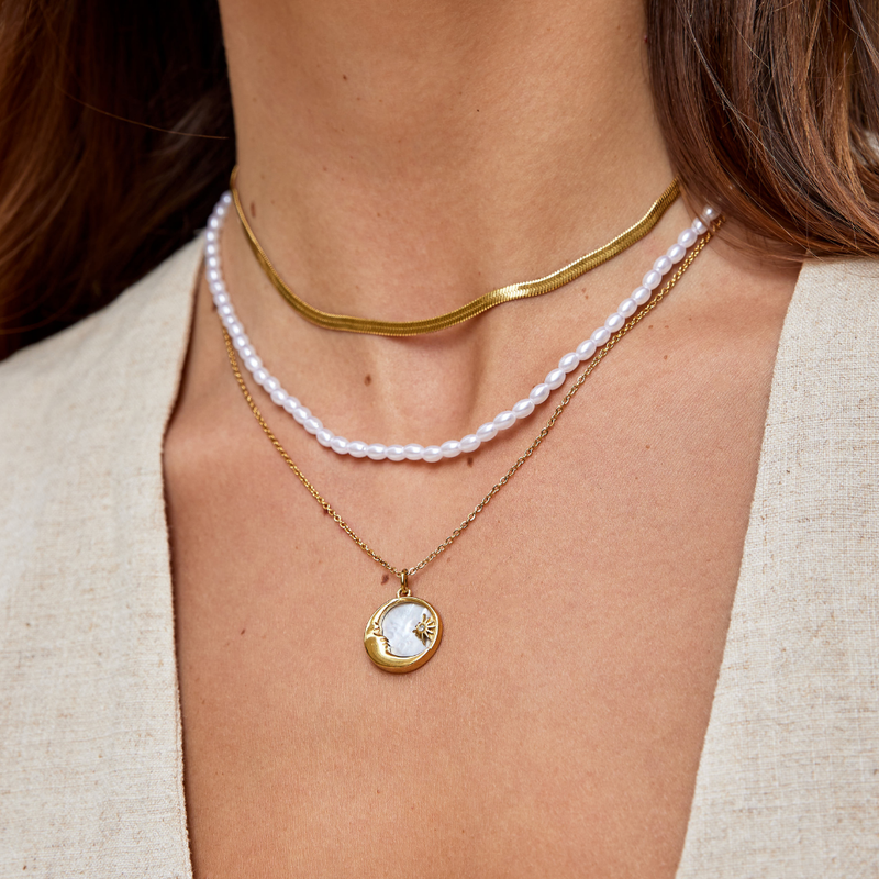Annie - Gold Snake Chain Necklace