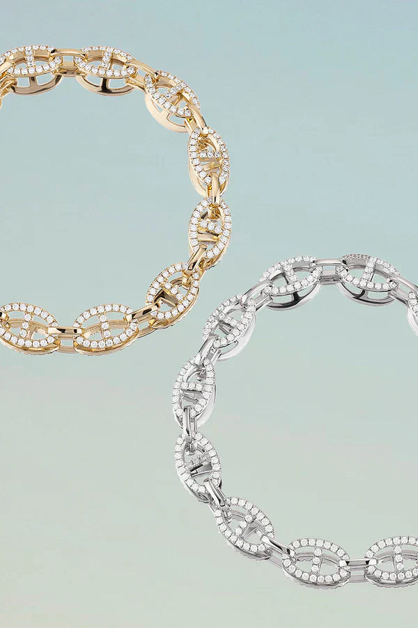 Marina - White Gold Bracelet