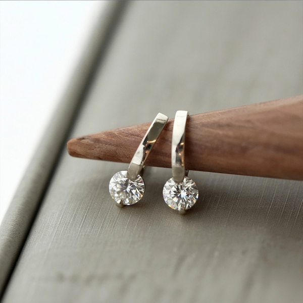 Sparkling Gold Stud Earrings