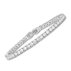 Brianna - White Gold Moissanite Tennis Bracelet