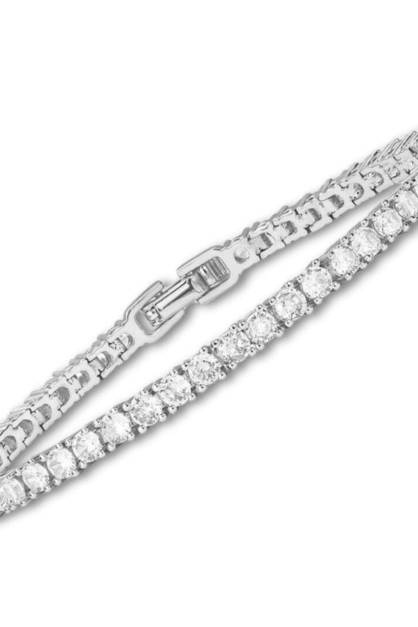 Brianna - White Gold Moissanite Tennis Bracelet
