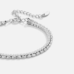 Arelia - Silver Crystal Bracelet