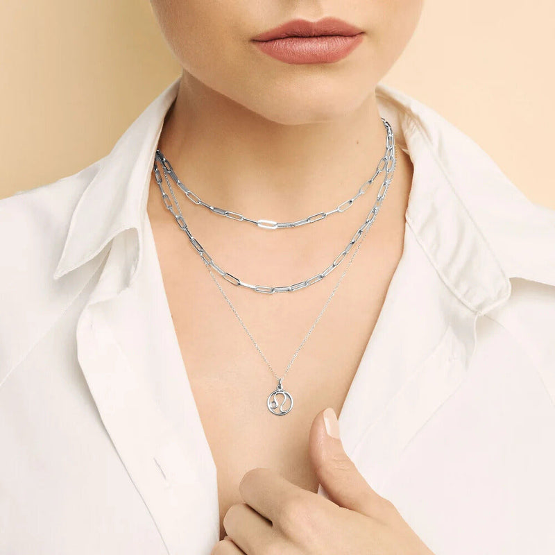 White Gold Zodiac Pendant Necklace