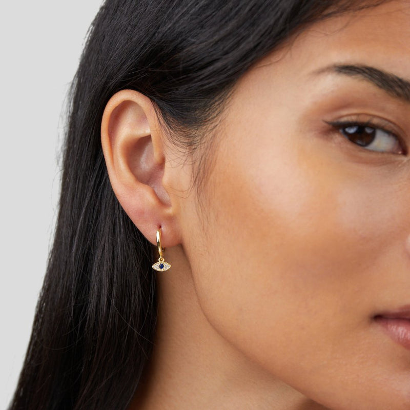 Sie - Drop Earrings with Eye Design