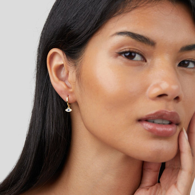 Sie - Drop Earrings with Eye Design