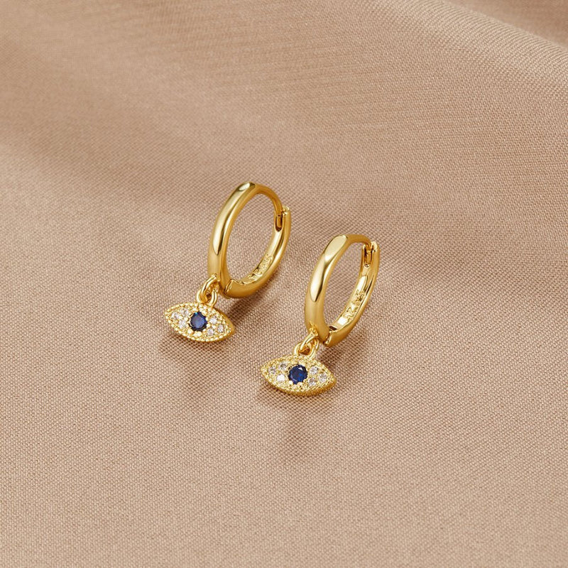 Sie - Drop Earrings with Eye Design