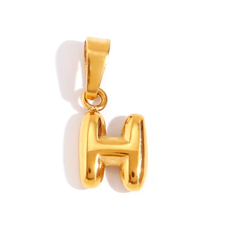 Ashley - Stylish Bubble Letter Pendant Necklace