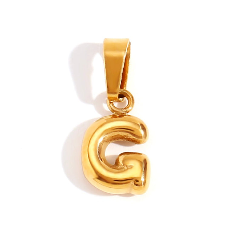 Ashley - Stylish Bubble Letter Pendant Necklace