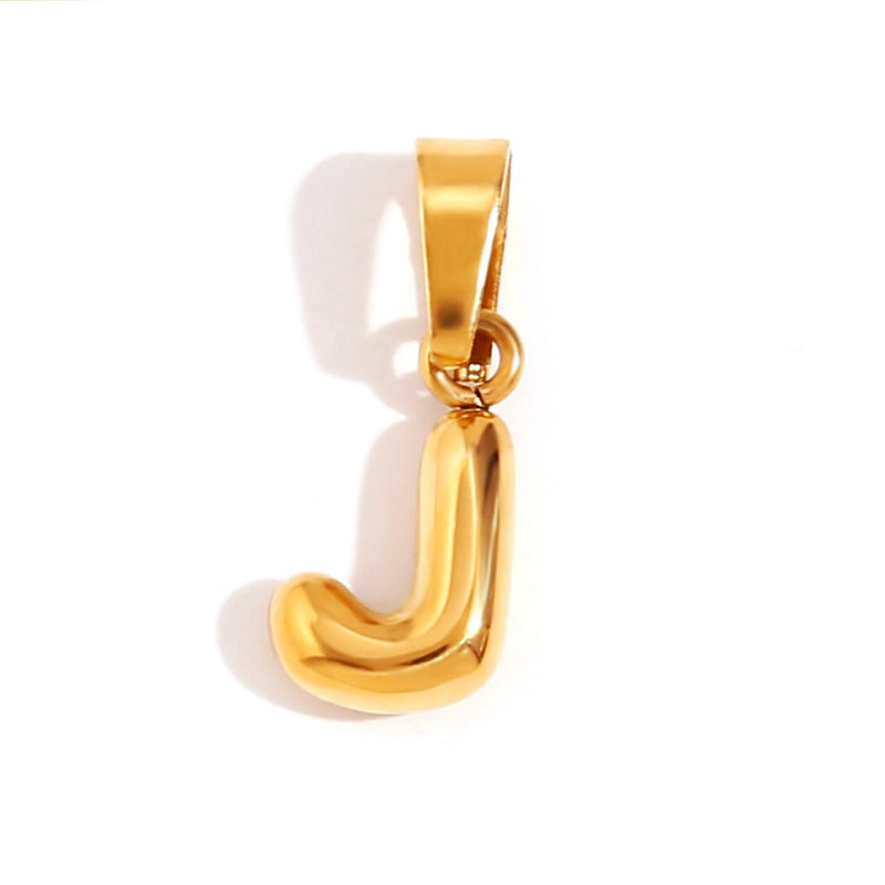 Ashley - Stylish Bubble Letter Pendant Necklace