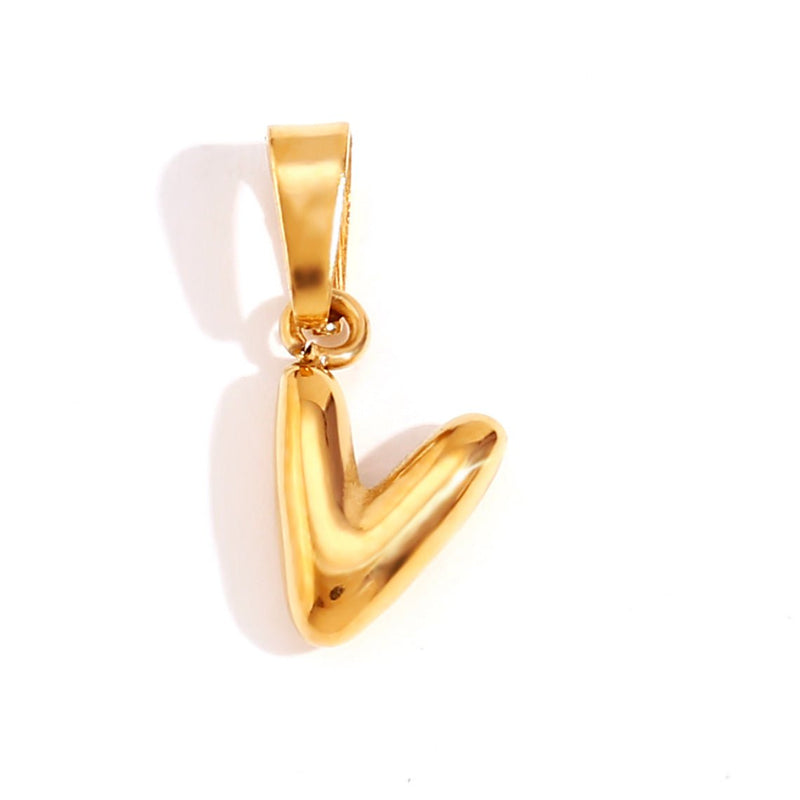 Ashley - Stylish Bubble Letter Pendant Necklace