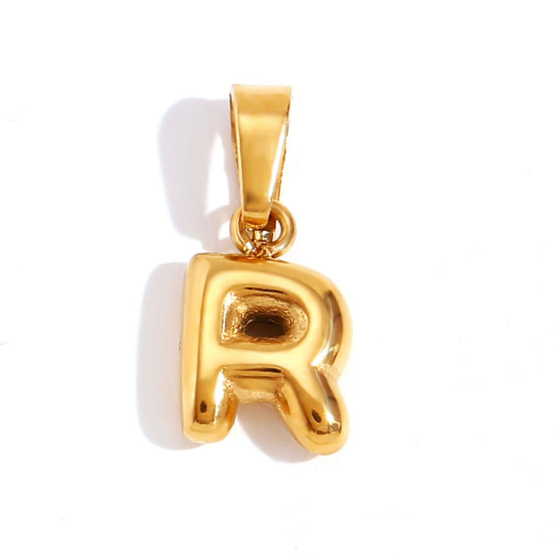Ashley - Stylish Bubble Letter Pendant Necklace
