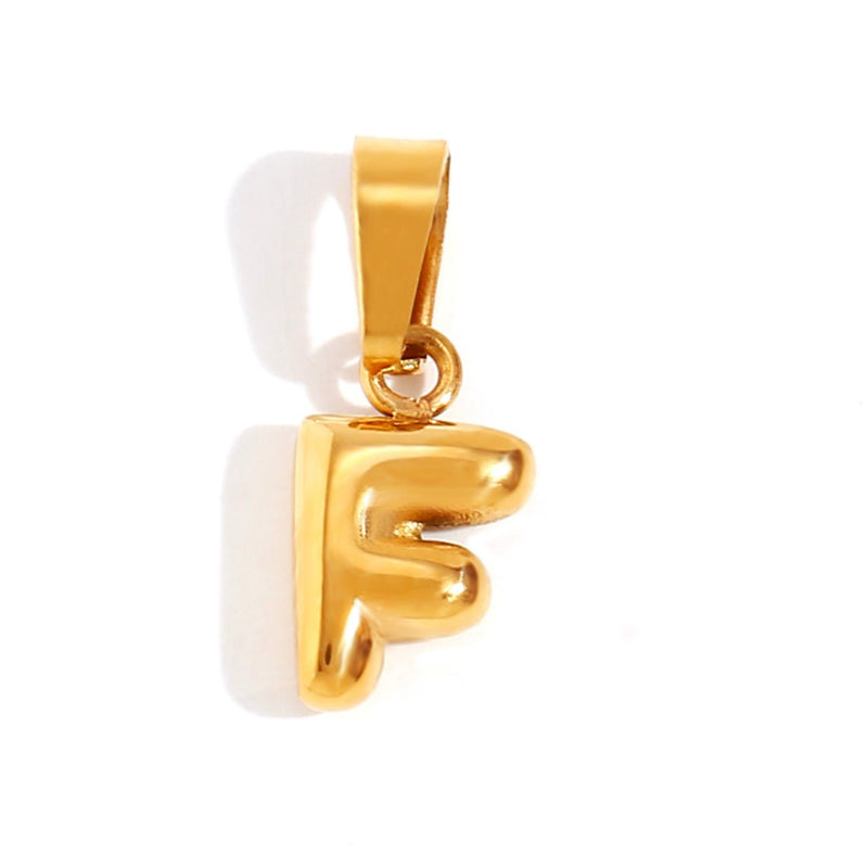 Ashley - Stylish Bubble Letter Pendant Necklace