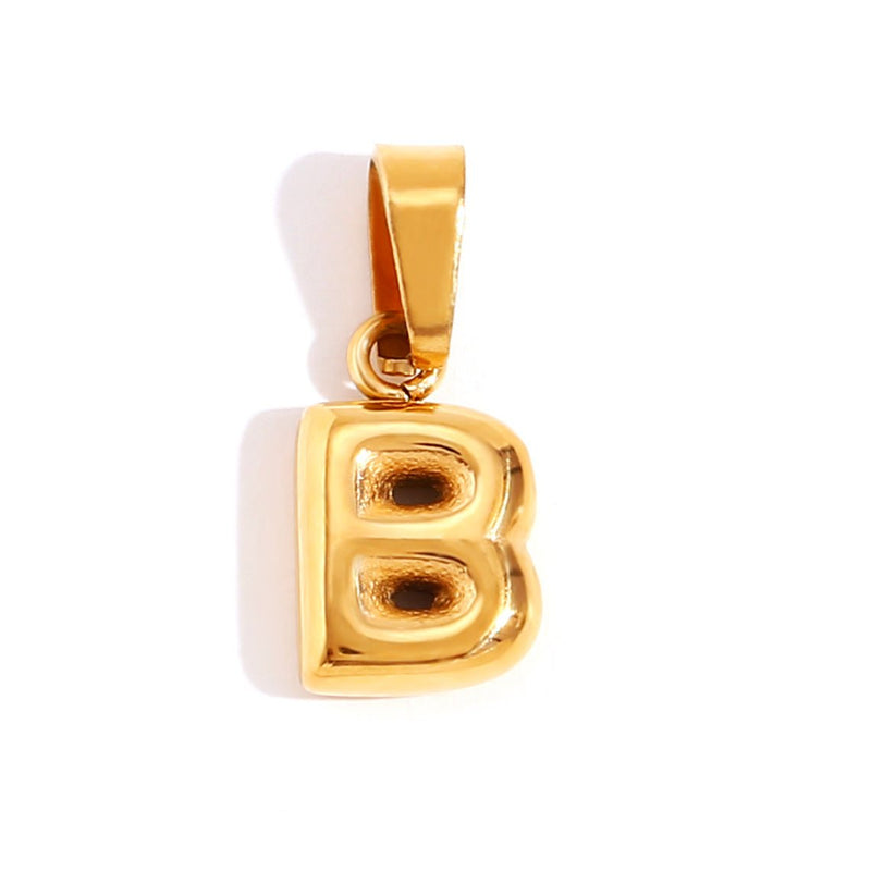 Ashley - Stylish Bubble Letter Pendant Necklace