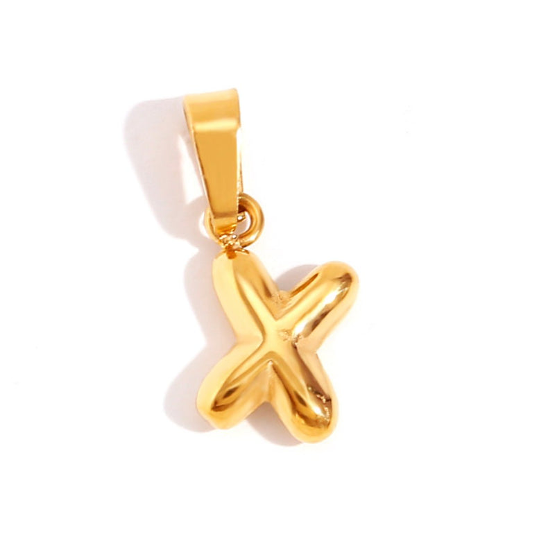 Ashley - Stylish Bubble Letter Pendant Necklace