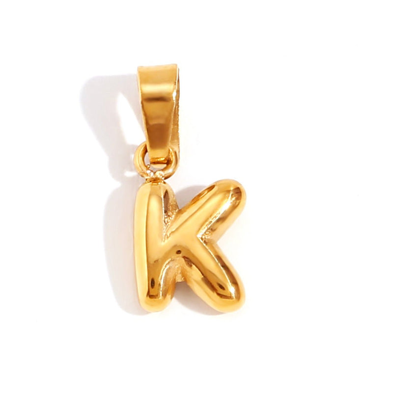 Ashley - Stylish Bubble Letter Pendant Necklace