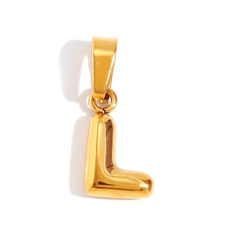 Ashley - Stylish Bubble Letter Pendant Necklace