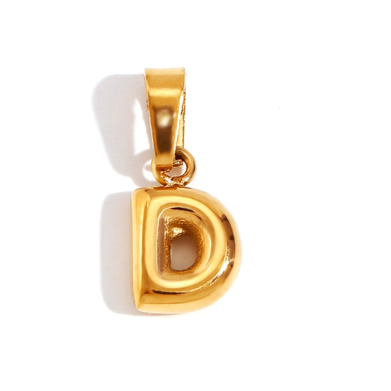 Ashley - Stylish Bubble Letter Pendant Necklace