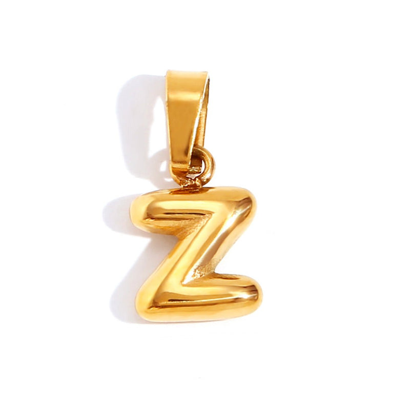 Ashley - Stylish Bubble Letter Pendant Necklace