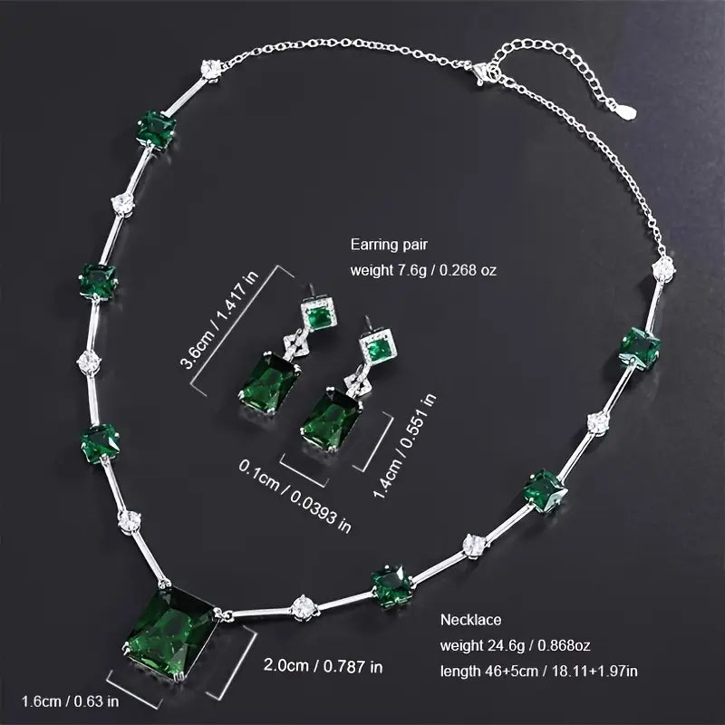 Daphira Verelune - White Gold Jewelry Set