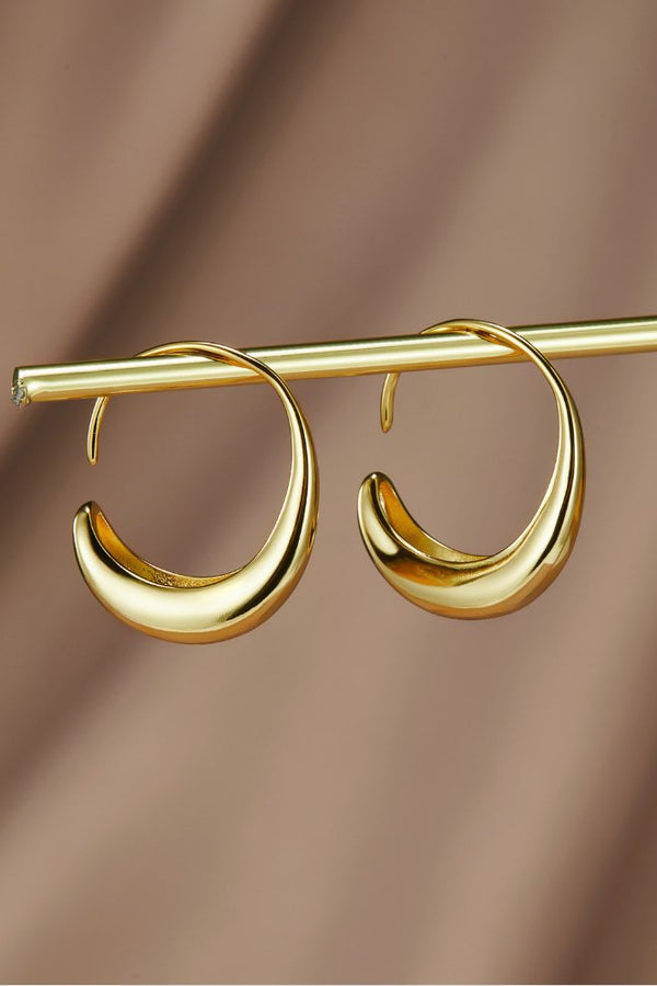 Cina - Dangle Hoop Earrings