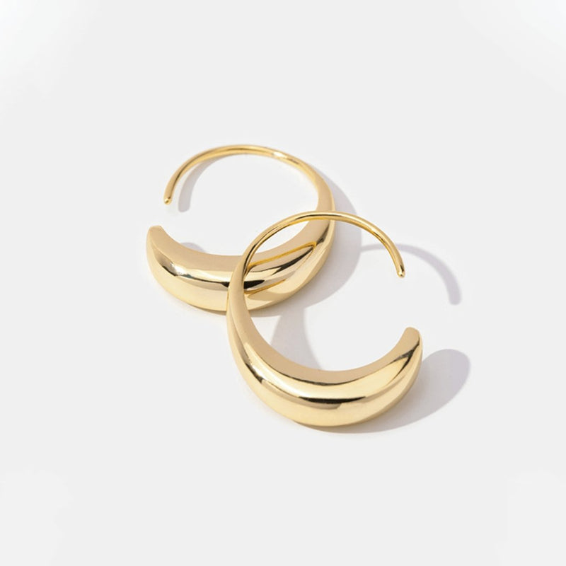 Cina - Dangle Hoop Earrings