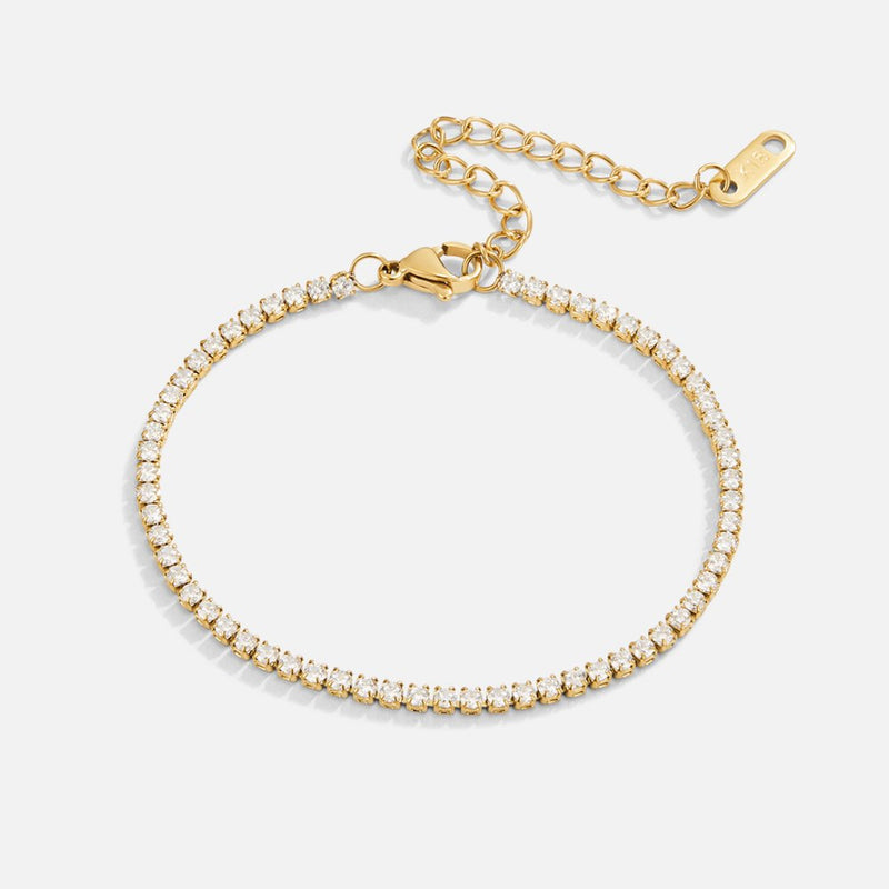 Gold Tennis Bracelet by Cordelia