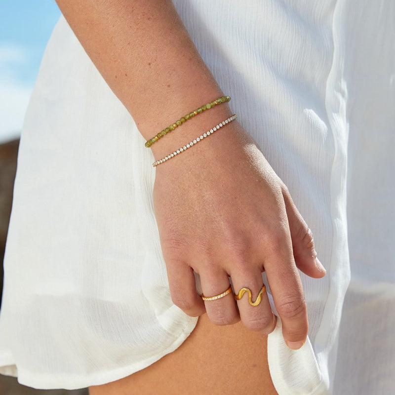 Gold Tennis Bracelet by Cordelia