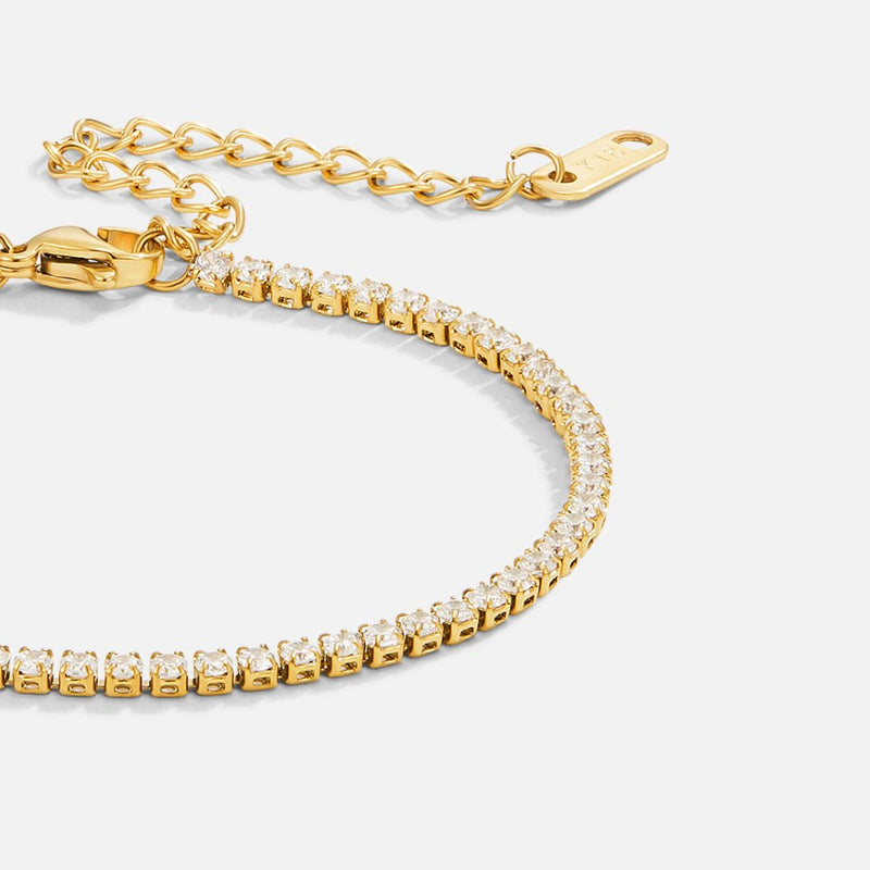 Gold Tennis Bracelet by Cordelia