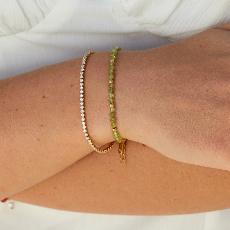 Gold Tennis Bracelet by Cordelia