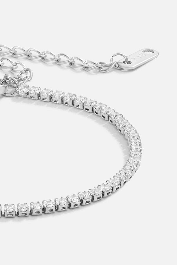 Cordelia Silver Tennis Bracelet Elegance