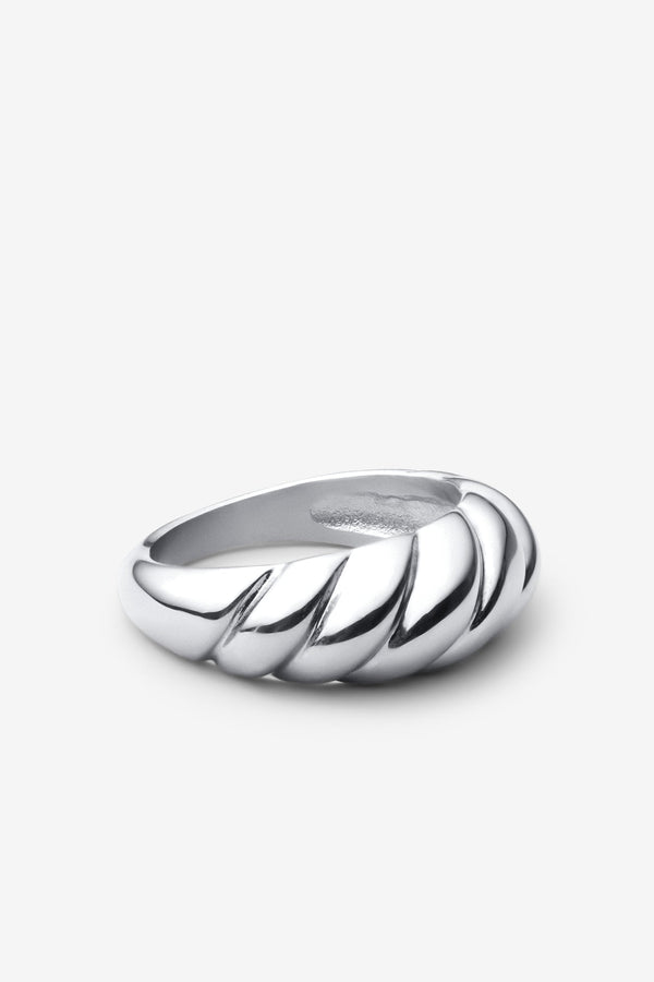 White Gold Croissant Ring
