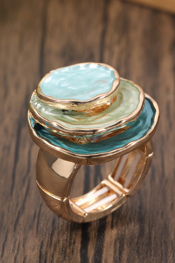 Triple-Layer Enamel Bohemian Ring