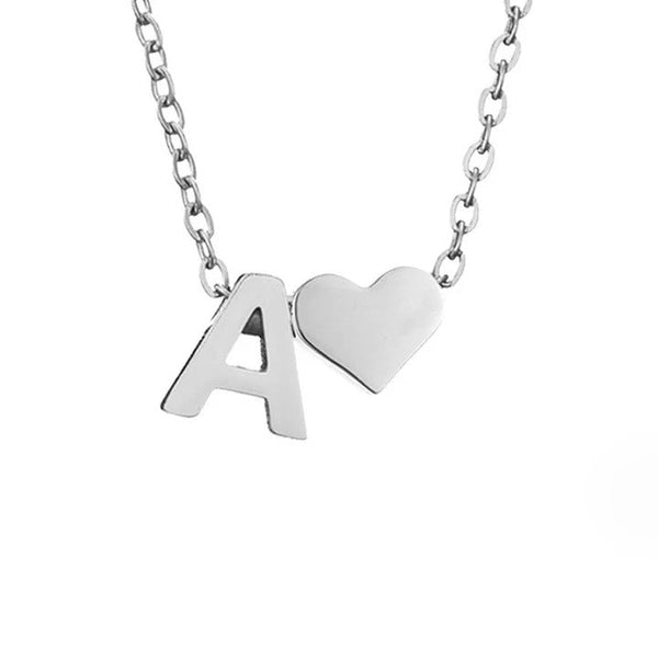 Courtney - Eternal Love Letter Silver Necklace