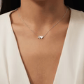Courtney - Eternal Love Letter Silver Necklace