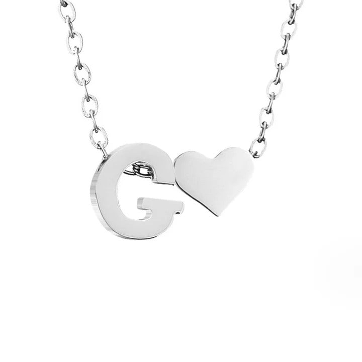Courtney - Eternal Love Letter Silver Necklace