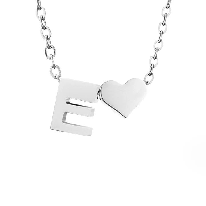 Courtney - Eternal Love Letter Silver Necklace