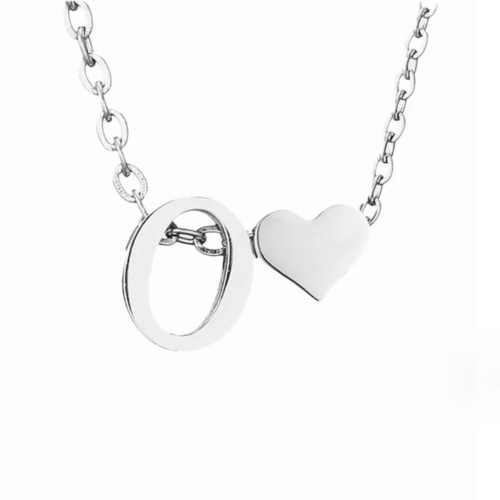 Courtney - Eternal Love Letter Silver Necklace