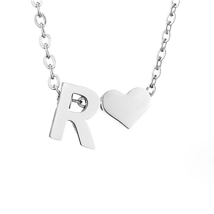 Courtney - Eternal Love Letter Silver Necklace