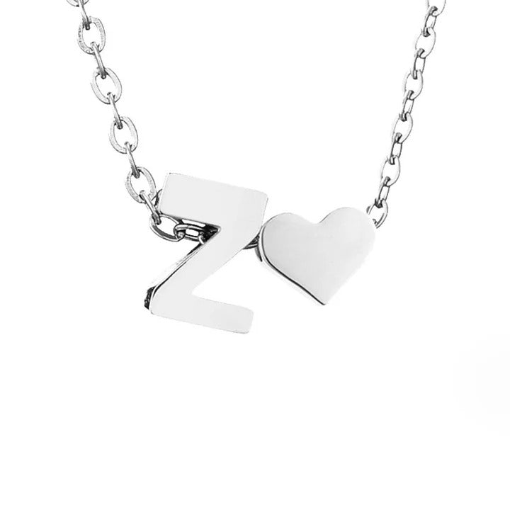 Courtney - Eternal Love Letter Silver Necklace