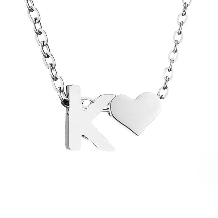 Courtney - Eternal Love Letter Silver Necklace