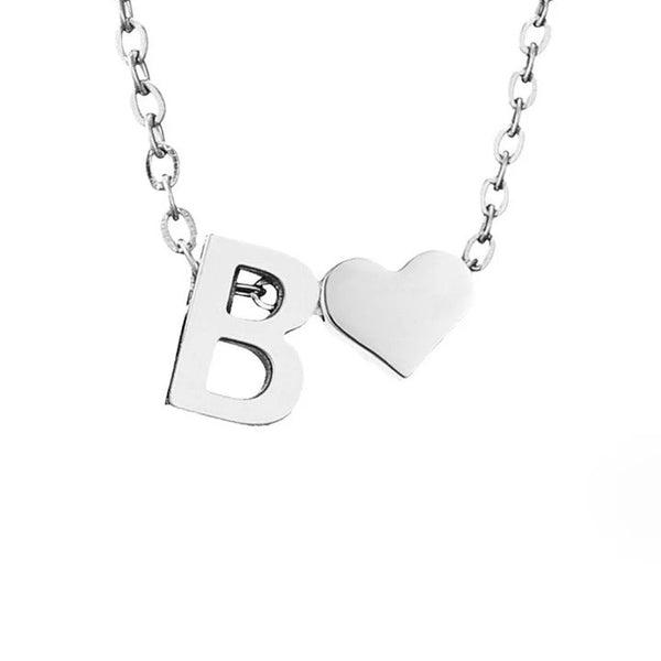 Courtney - Eternal Love Letter Silver Necklace