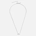 Courtney - Eternal Love Letter Silver Necklace