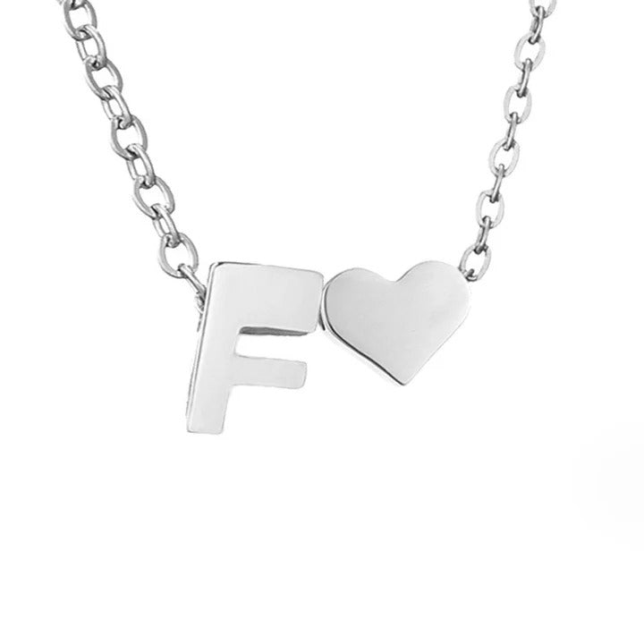 Courtney - Eternal Love Letter Silver Necklace