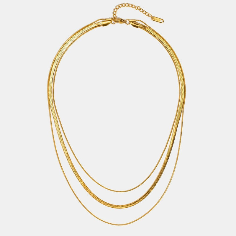 Amber - Layered Gold Necklace with Multiple Strands