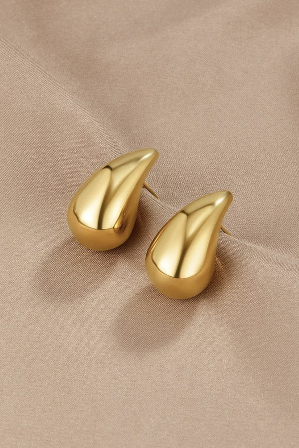 Ame - Gold Teardrop Earrings