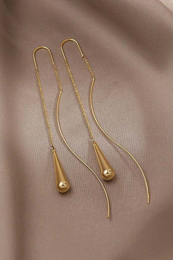 Dakota - Drop-Shaped Tassel Earrings