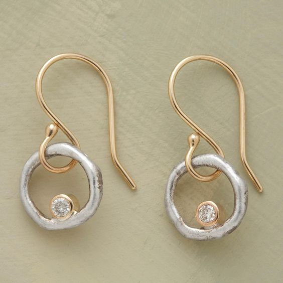 Claudia - Classic Gold and Silver Vintage Earrings